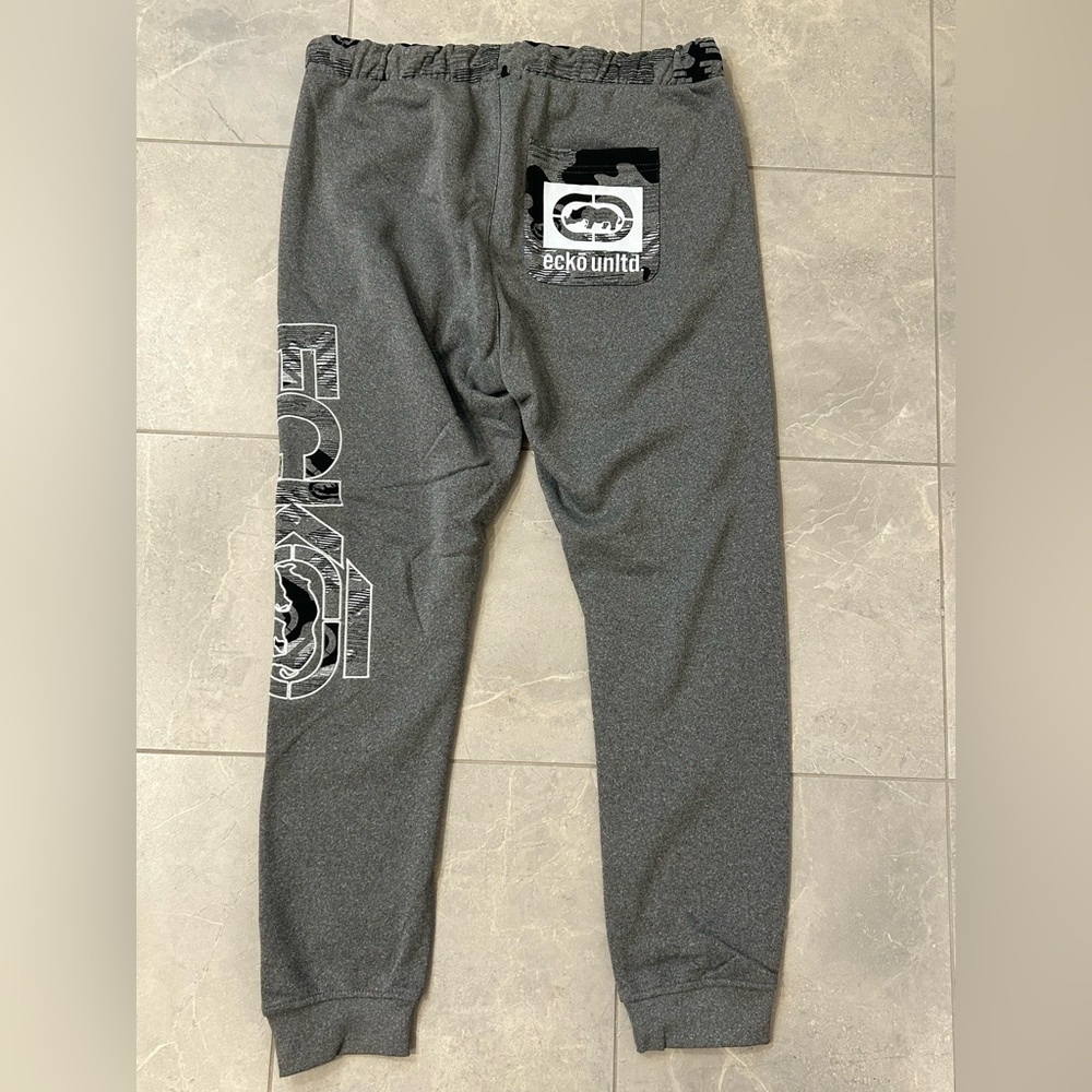 NWT Ecko Unltd Men's Sweatpants Embroidered Vertical Logo Fleece Jogger - XL - Picture 5 of 12